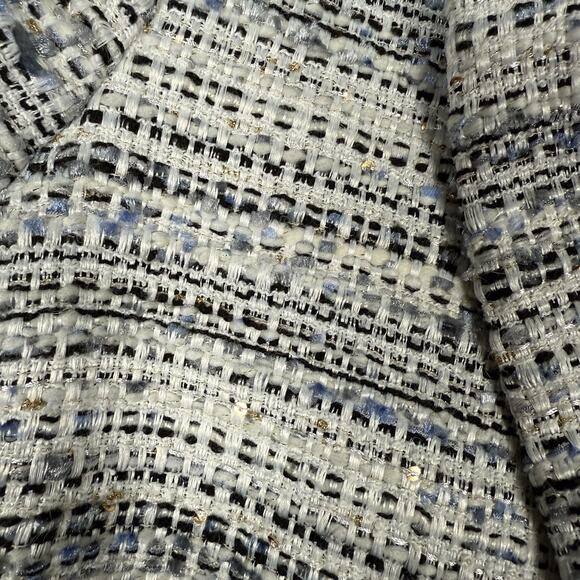 L’Agence Kenzie Double Breasted Tweed Blazer Jacket Women's Size 10 - Picture 5 of 11